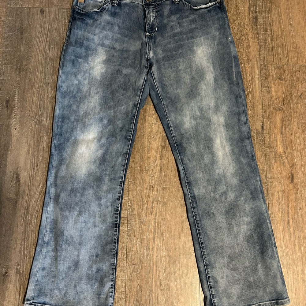 Dear John Wide Leg Blue Jeans